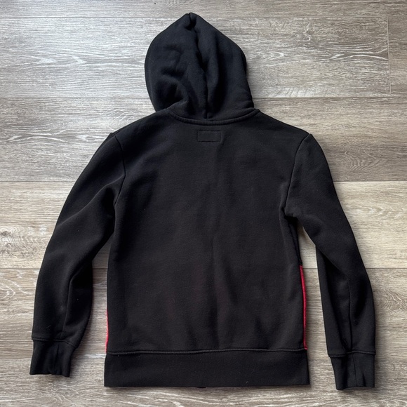 Jordan Kids Hoodie in Black and Red with Logo - Picture 6 of 6